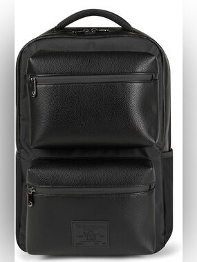 NWT- True Religion Laptop Backpack - Unisex - Vegan Leather - Holds 17’ Computer